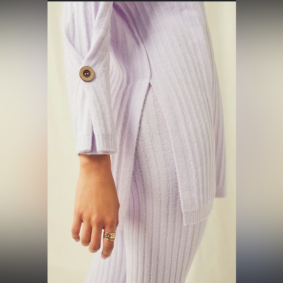 Intimately Free People Around the Clock Pullover Ribbed Button Tunic L/XL - Picture 4 of 5